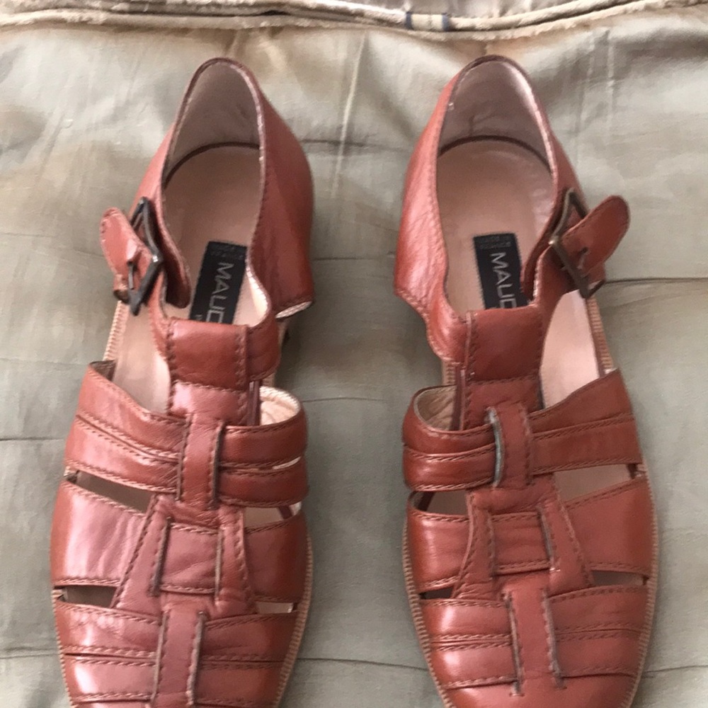 Shoes size 41 Mauro Frizon  Paris, hand made in gray condition leather